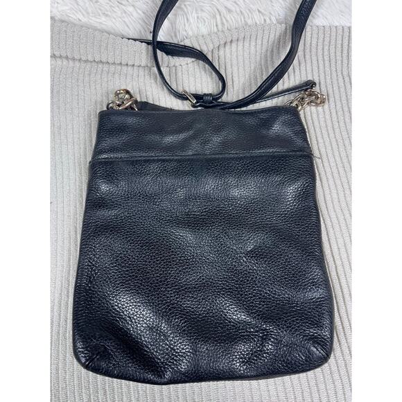 Michael Michael Kors Crossbody Bag Womens Small Black Pebbled Leather Chain - Picture 2 of 16